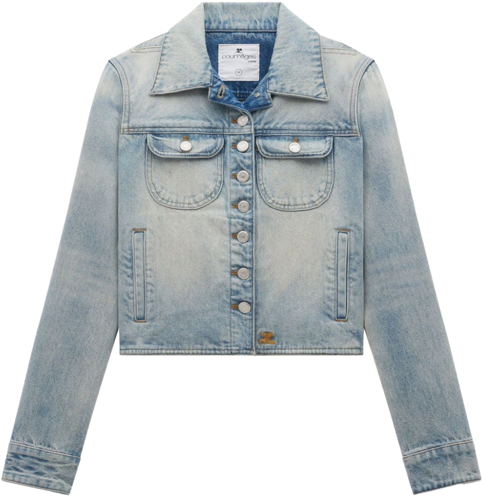 COURREGES Jackets Light Blue Wash Blauw