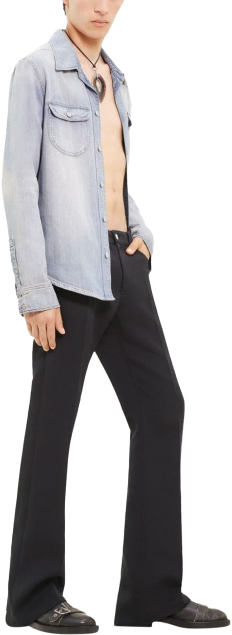 COURREGES Shirts Light Blue Wash Blauw