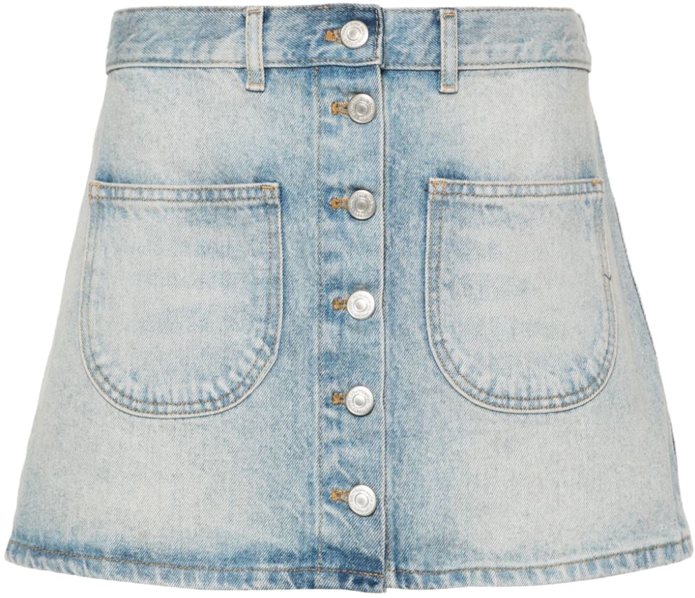 COURREGES Skirts Light Blue Wash Blauw