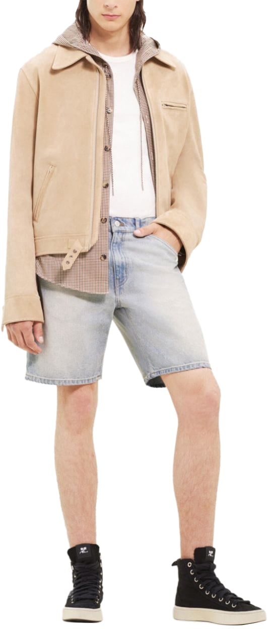 COURREGES Shorts Light Blue Wash Blauw