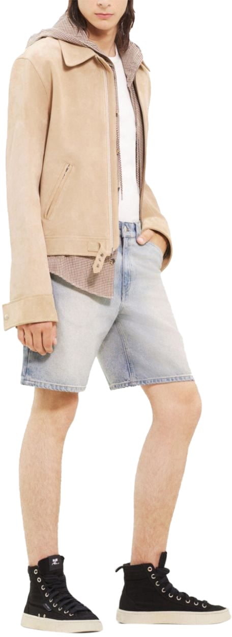COURREGES Shorts Light Blue Wash Blauw