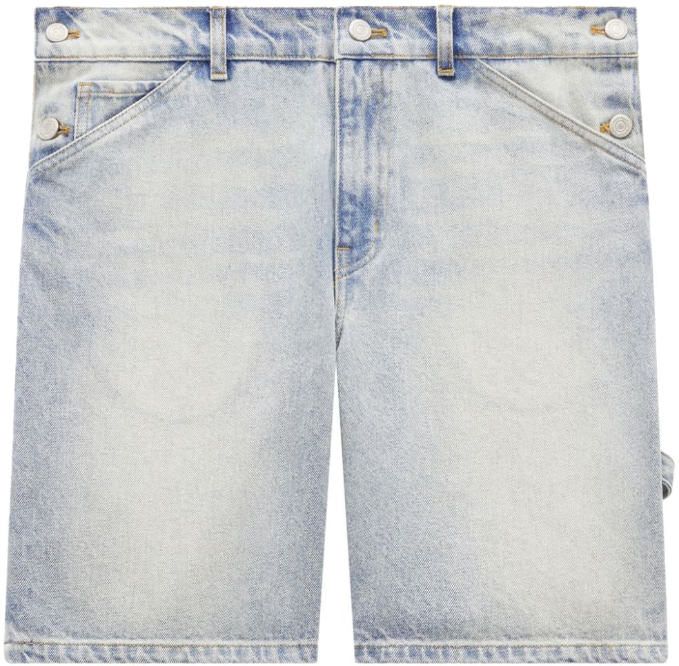 COURREGES Shorts Light Blue Wash Blauw