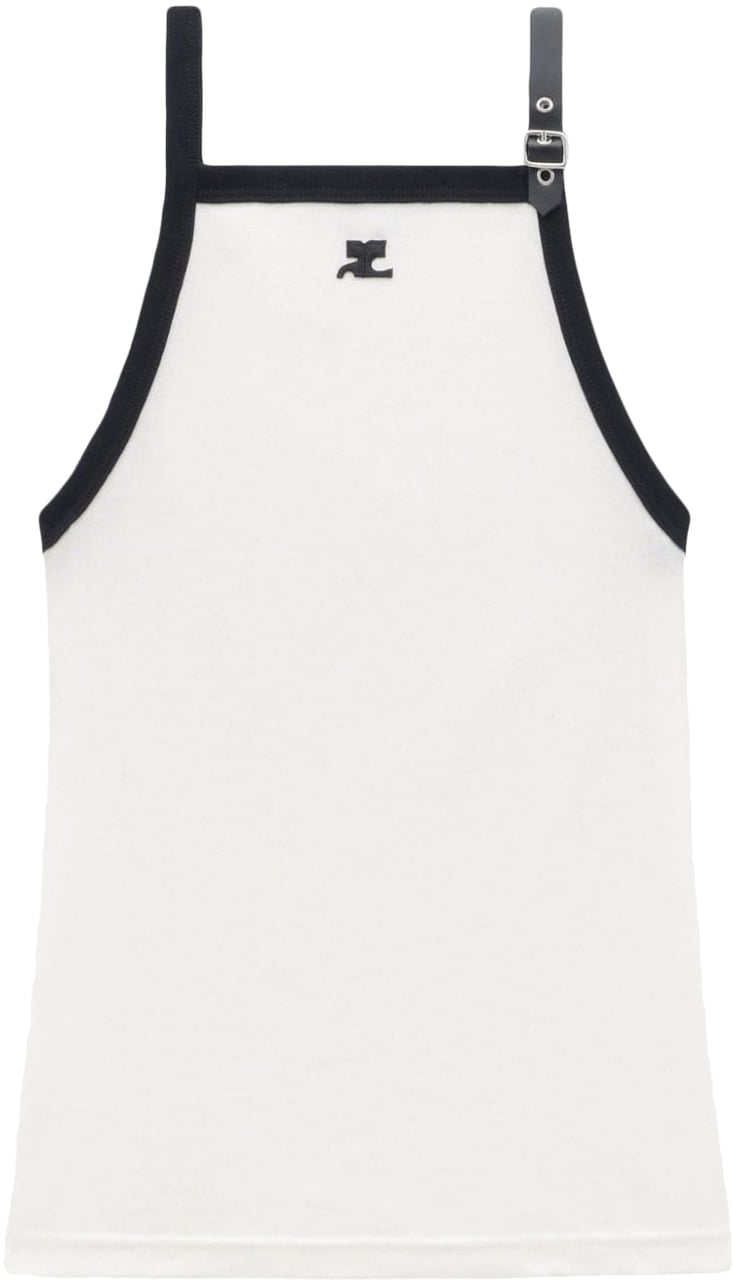 COURREGES Top Heritage Whiteblack Divers