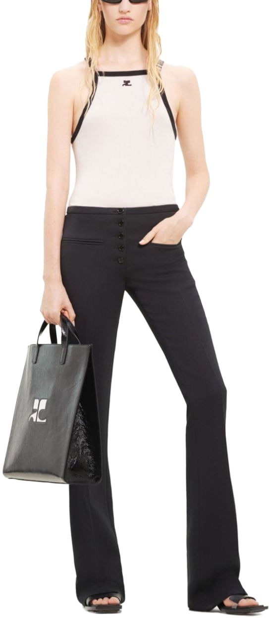 COURREGES Top Lime Stoneblack Divers