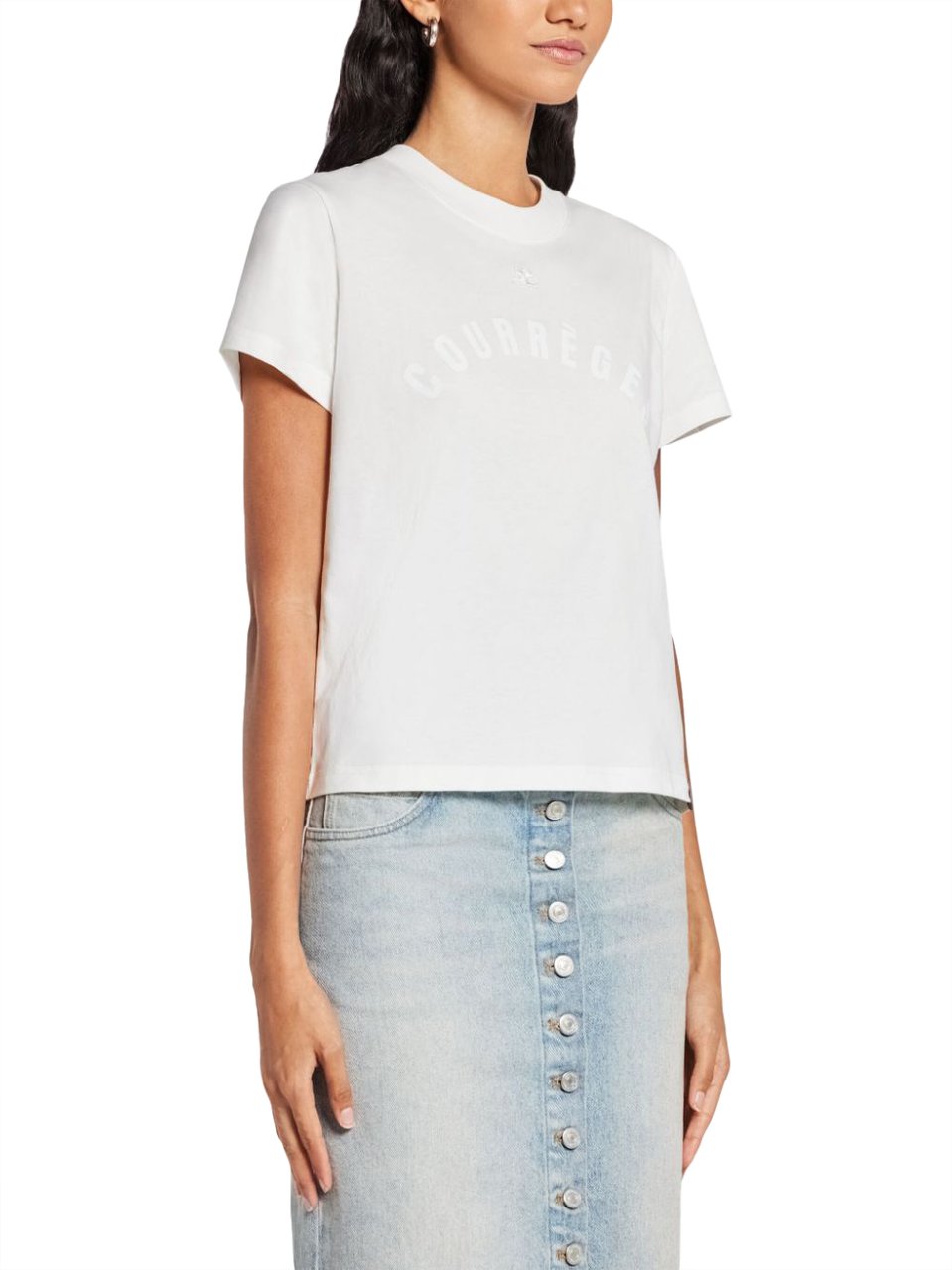 COURREGES Top Heritage White Wit