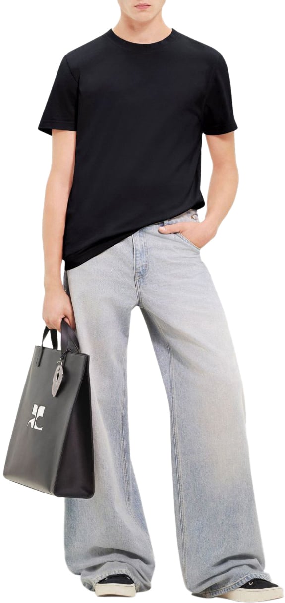 COURREGES T-Shirts And Polos Black Zwart