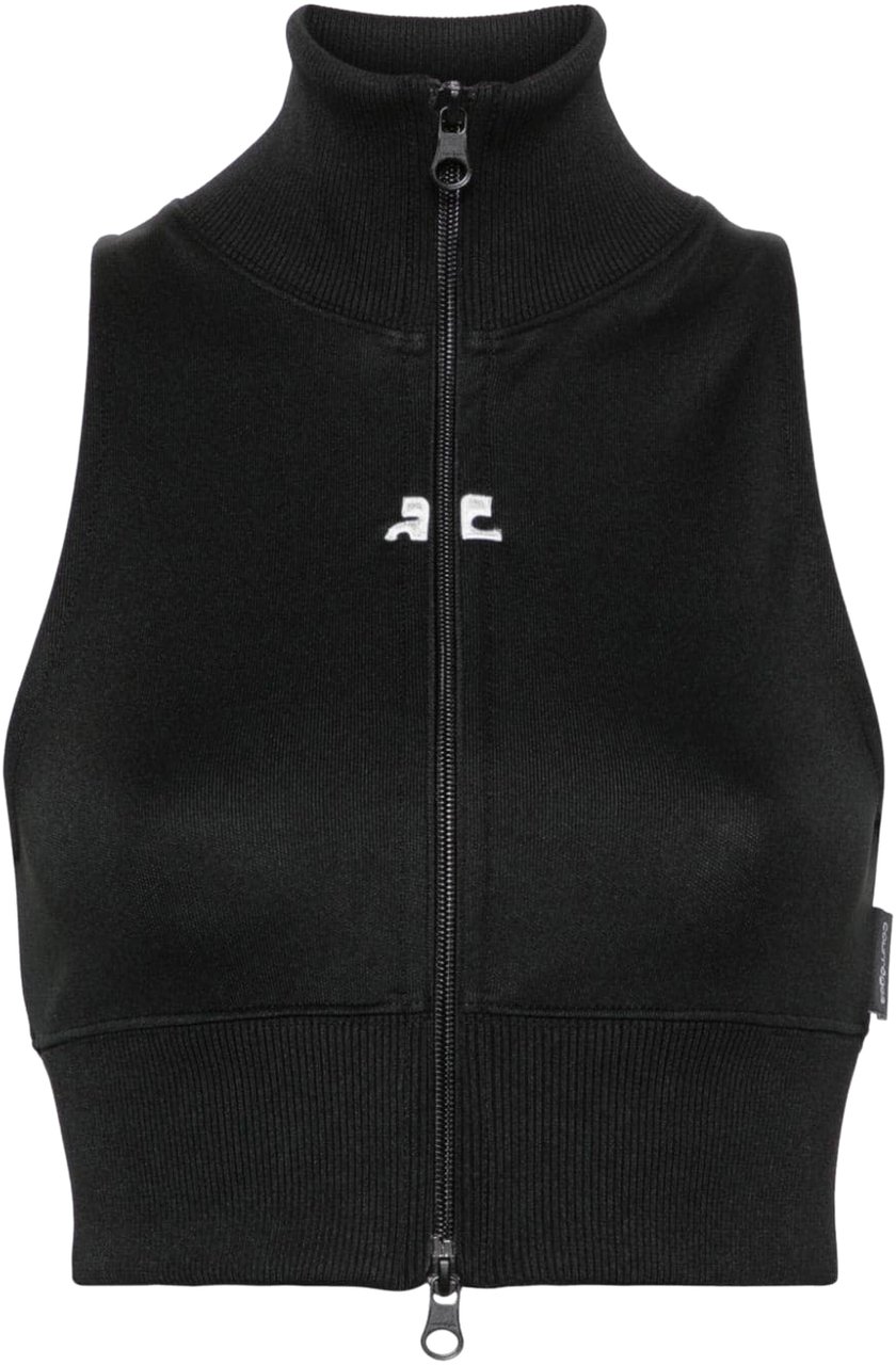 COURREGES Sweaters Black Zwart