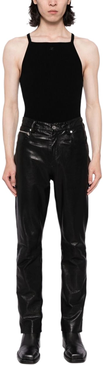 COURREGES T-Shirts And Polos Black Zwart