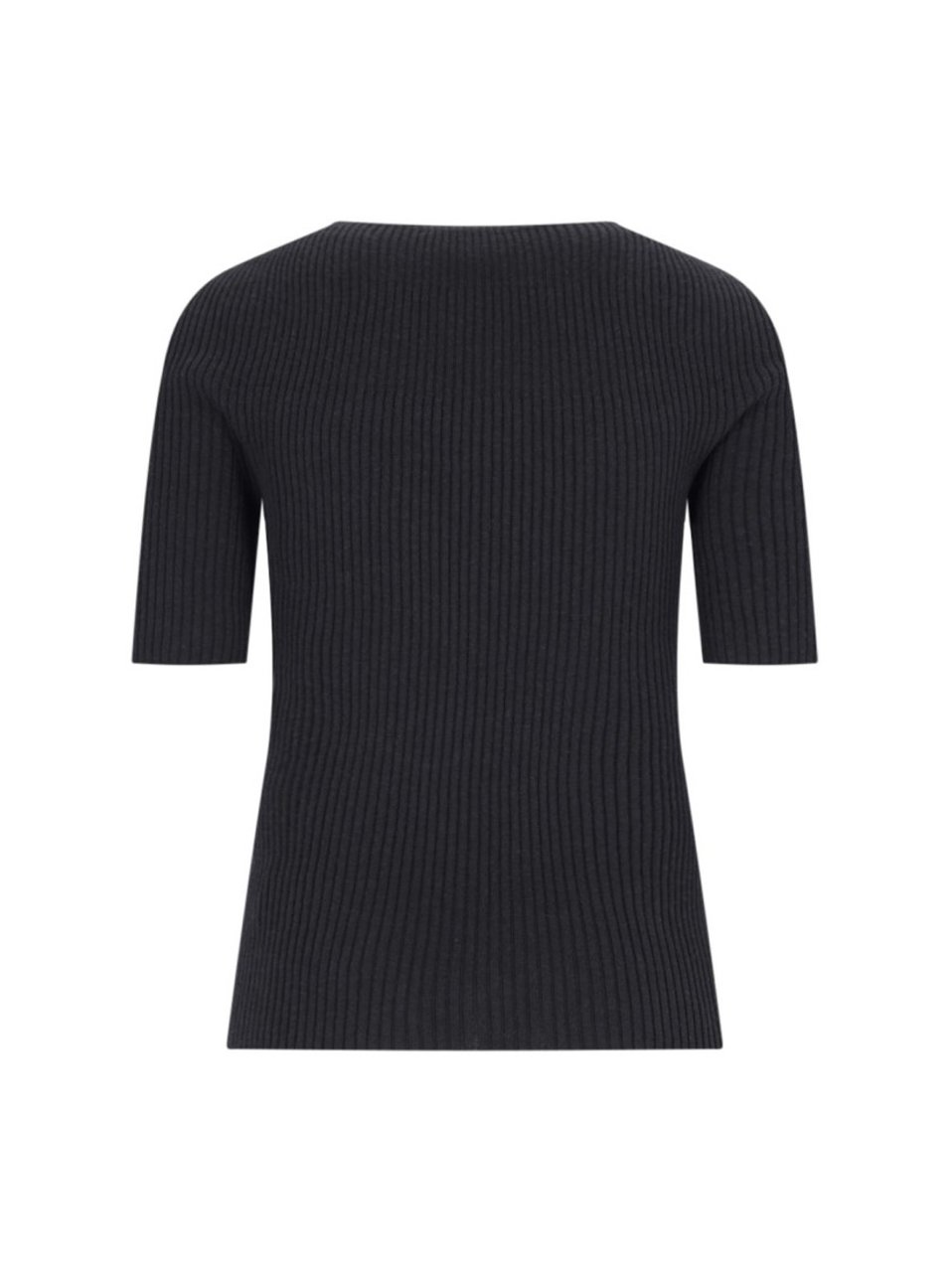 COURREGES Solar Light Logo Sweater In Black Zwart