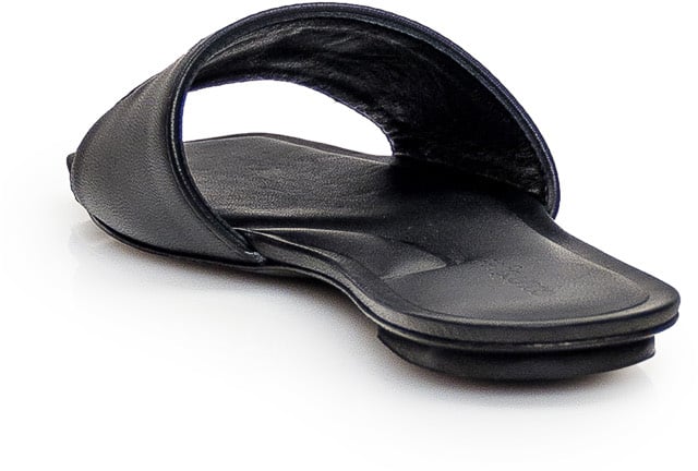 COURREGES Sandalo in Pelle Zwart