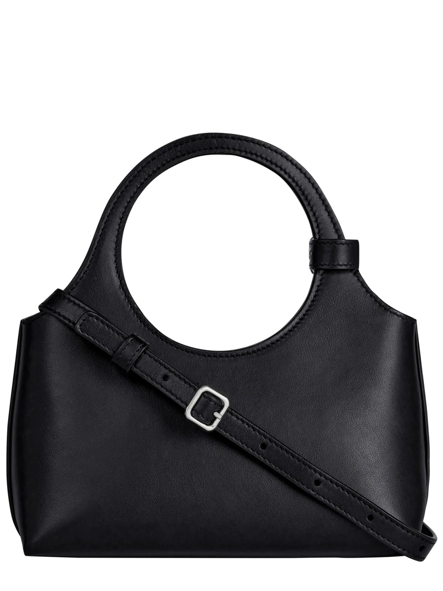 COURREGES Holy Day Silver Buckle Mini Bag Zwart