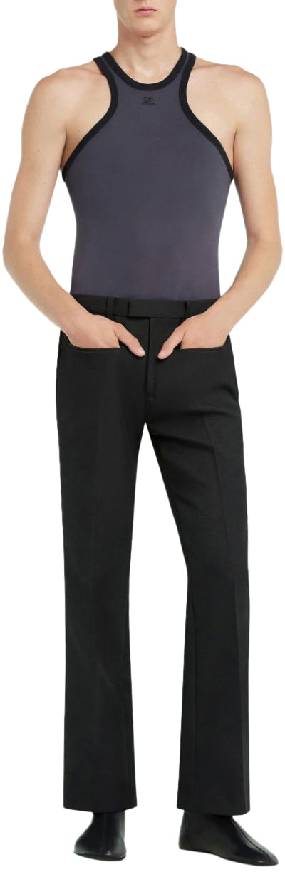 COURREGES T-Shirts And Polos Denim Black Blauw