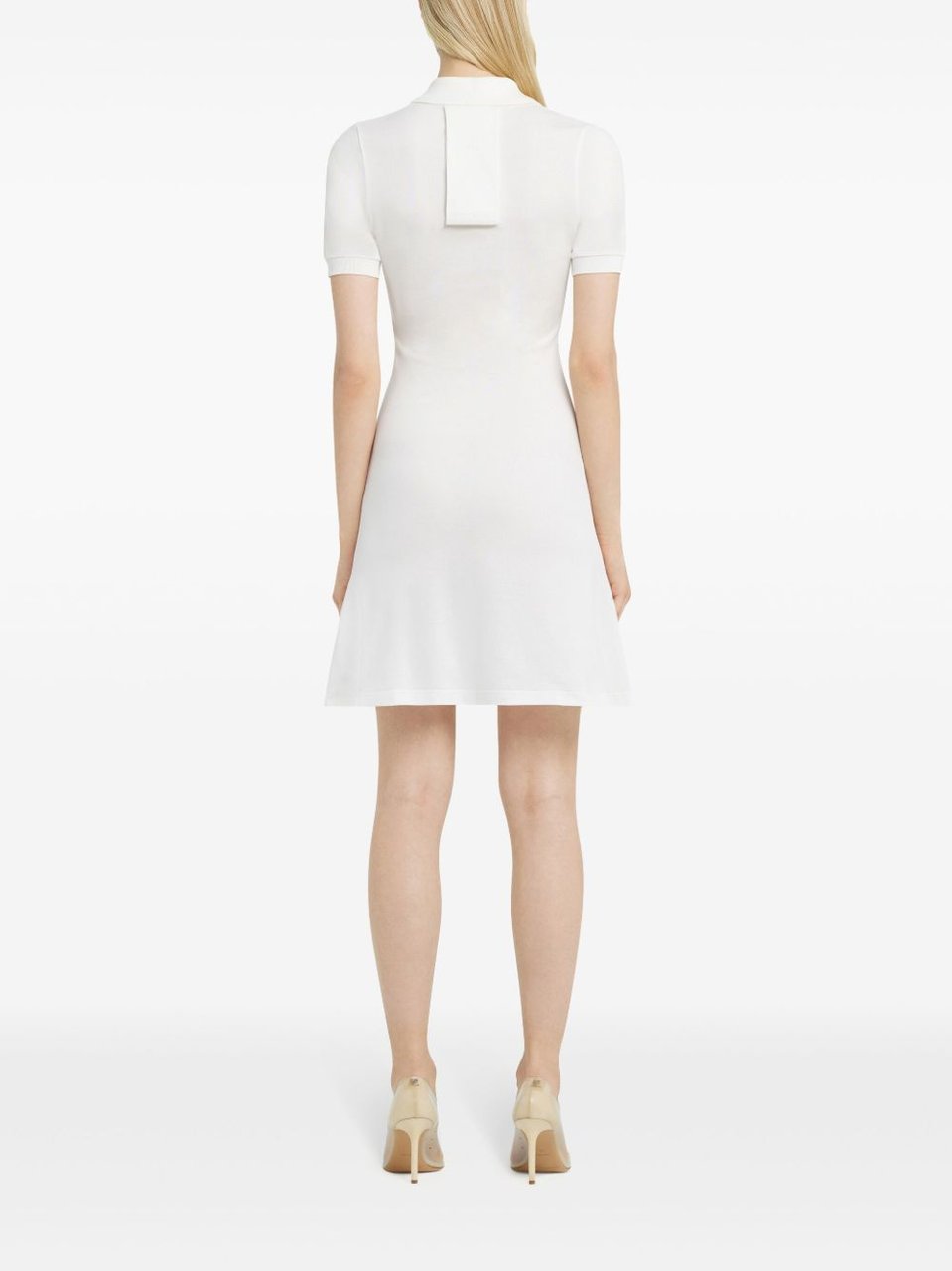 COURREGES Polo Collar Dress Wit