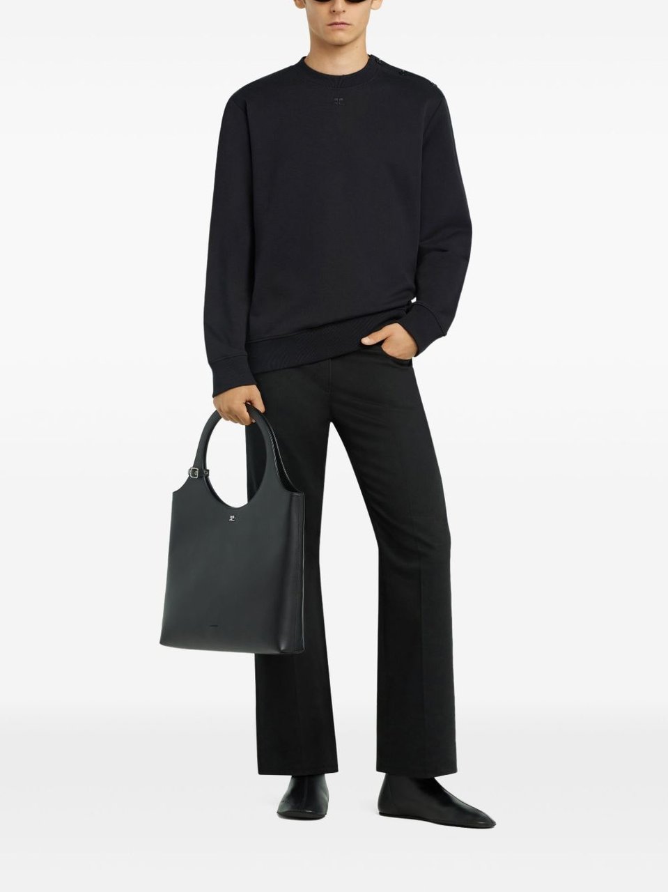 COURREGES Sweaters Black Zwart