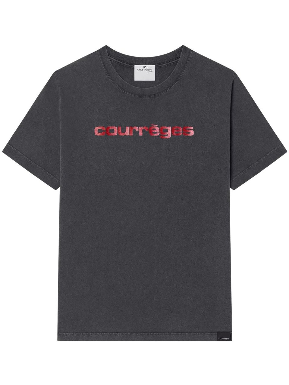 COURREGES T-Shirts And Polos Stonewashed Grey Grijs