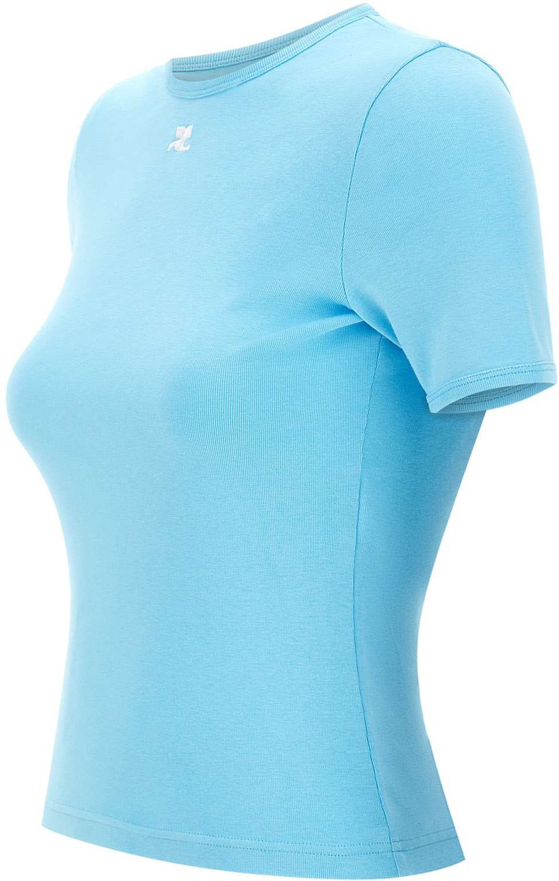COURREGES T-Shirts And Polos Blue Blauw