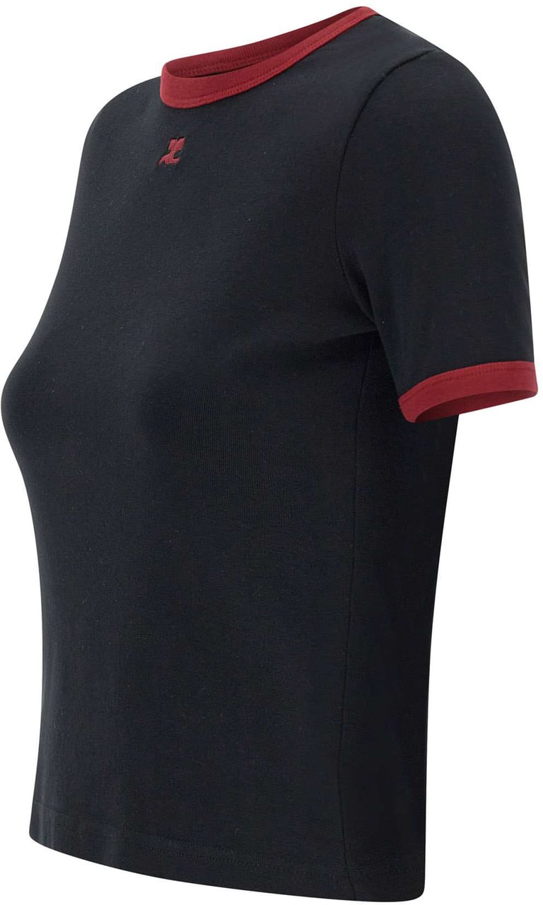 COURREGES T-Shirts And Polos Black Zwart