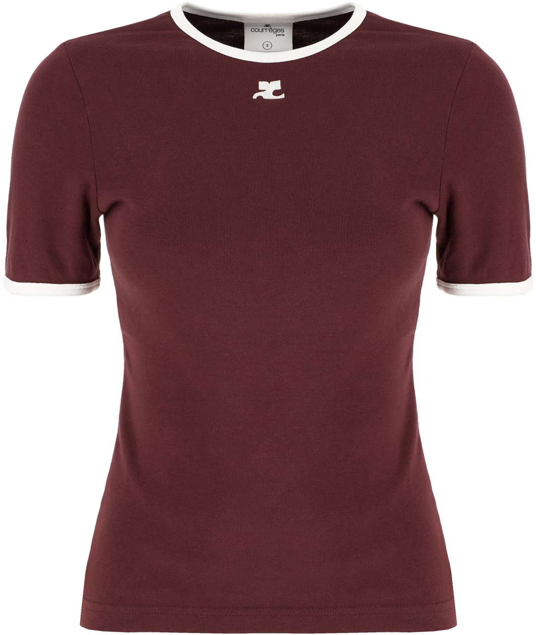 COURREGES Courreges Plum cotton t-shirt Paars