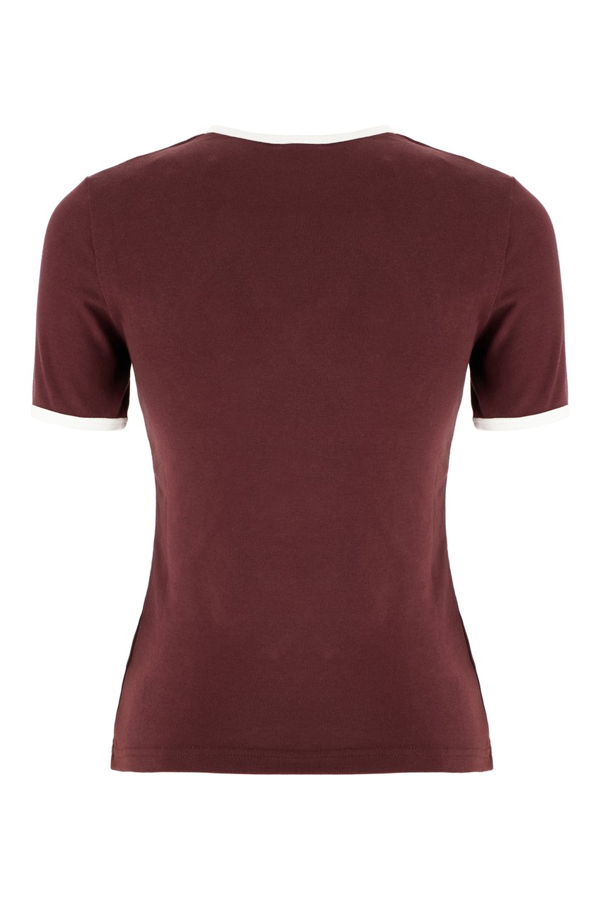 COURREGES Courreges Plum cotton t-shirt Paars