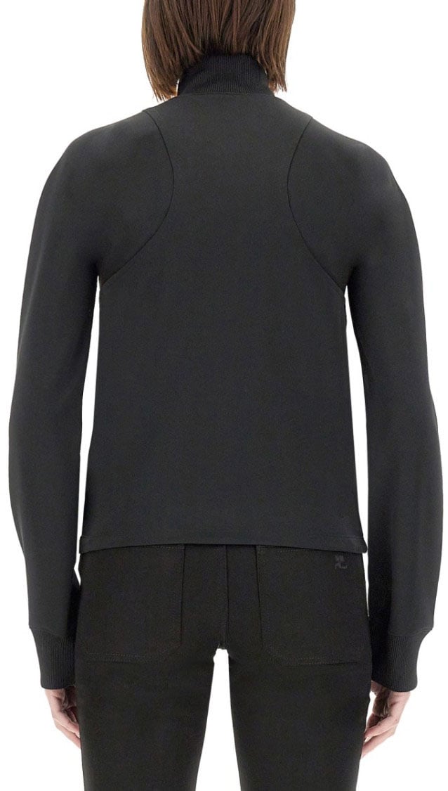 COURREGES Interlock Scuba Jacket Zwart