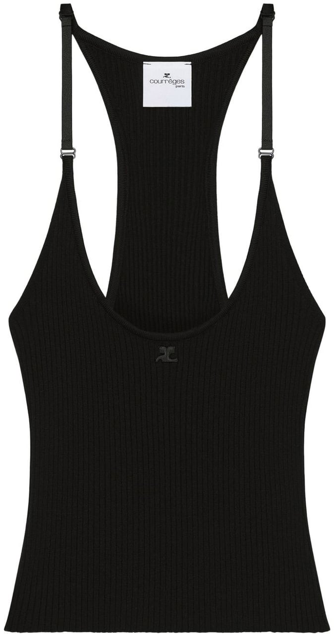 COURREGES Top Black Zwart
