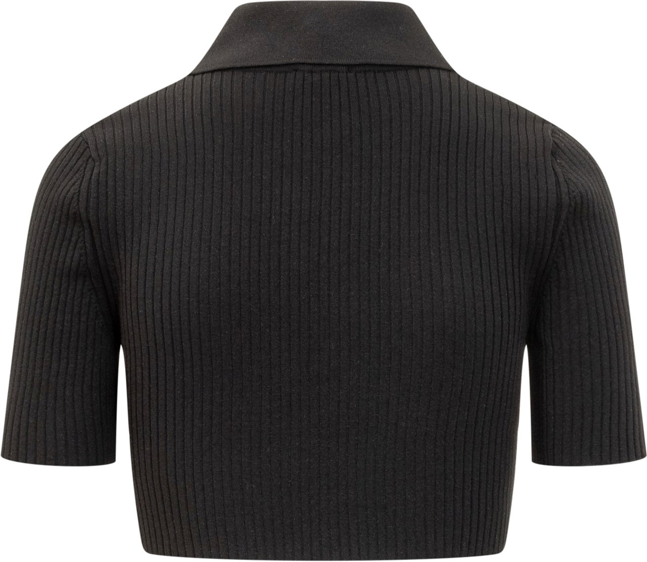 COURREGES Polo Cropped Zwart