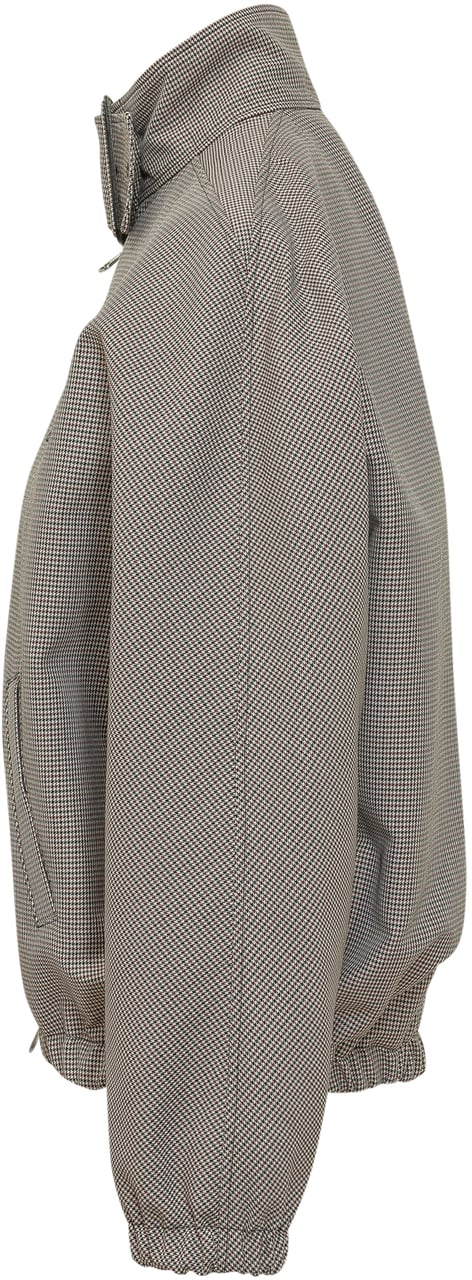 COURREGES Giacca Bomber Pied de Poule Taupe