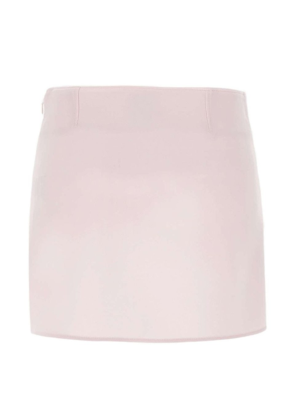 COURREGES Pastel Pink Mini Skirt with High Waist Roze
