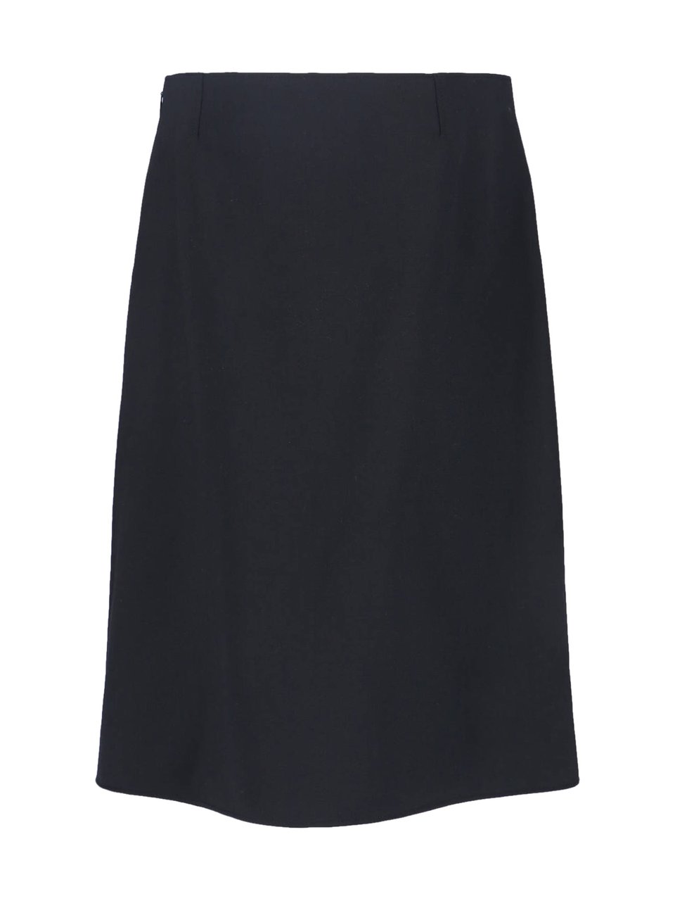 COURREGES Logo Midi Skirt – Black Zwart
