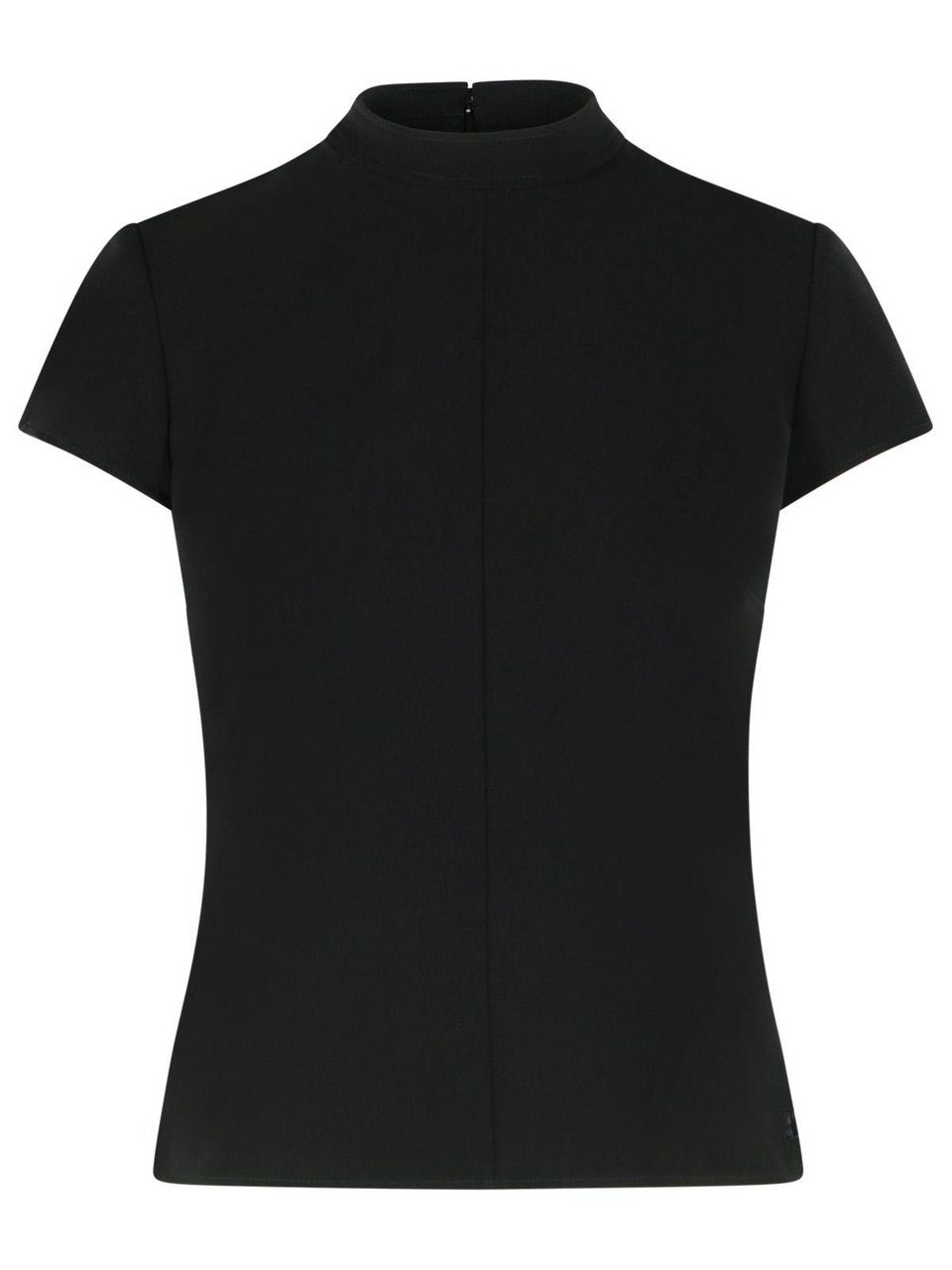 COURREGES 'Heritage' Black Polyester Blend T-Shirt Zwart