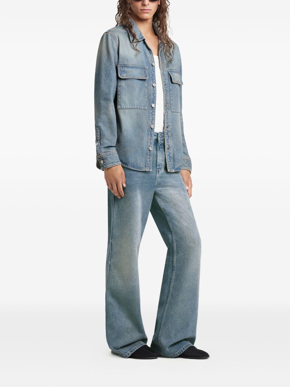 COURREGES Shirts Denim Blauw