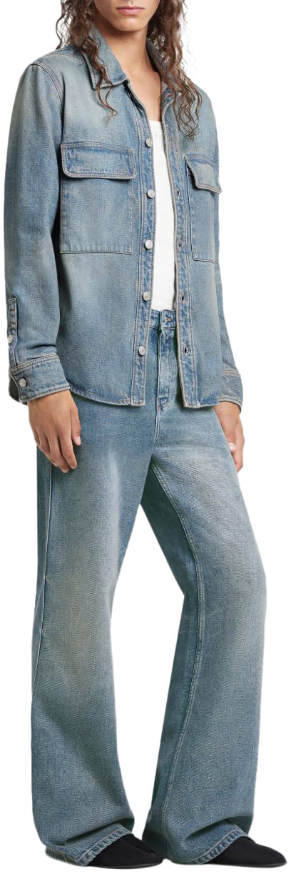 COURREGES Shirts Denim Blauw