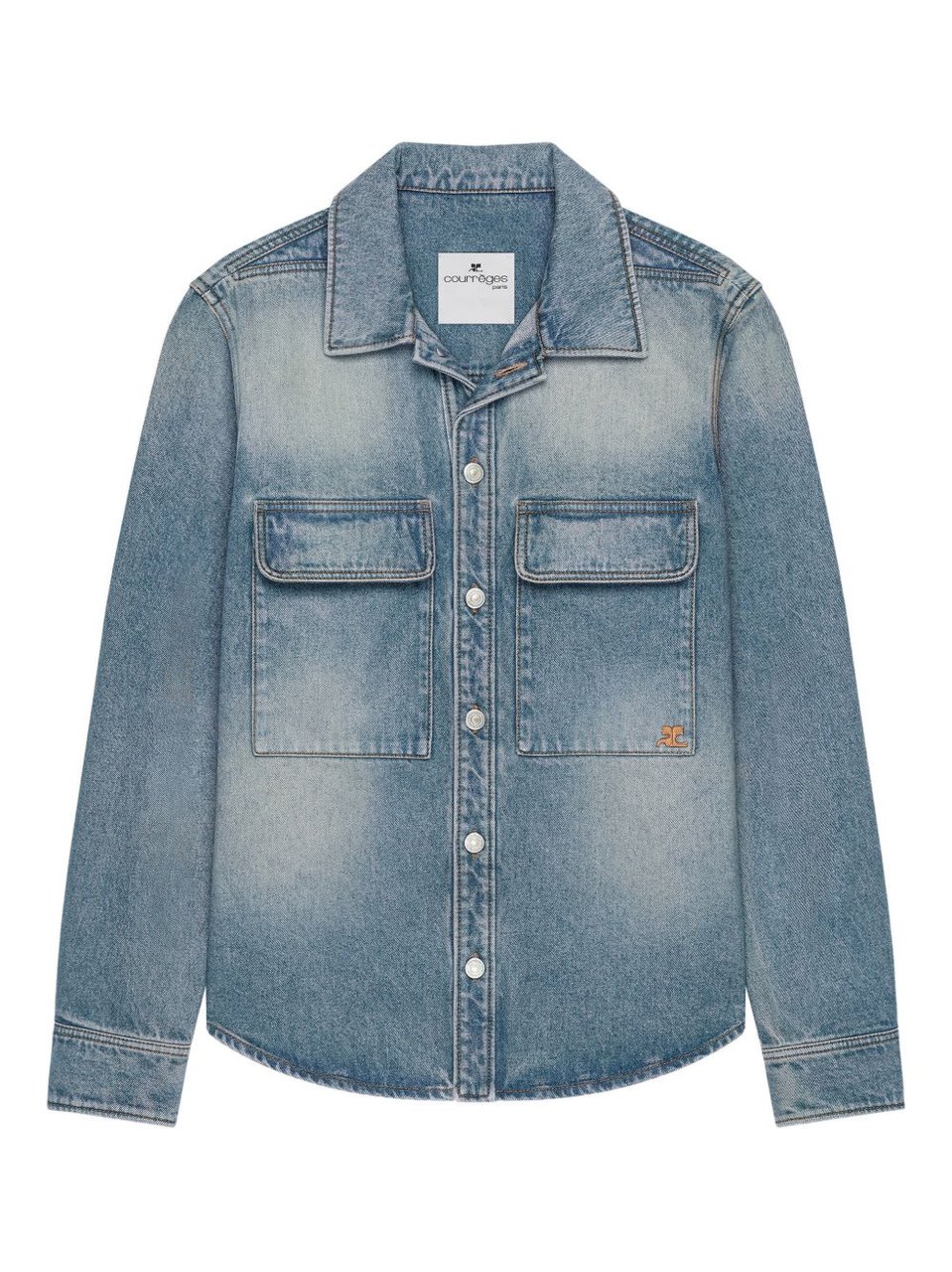 COURREGES Shirts Denim Blauw