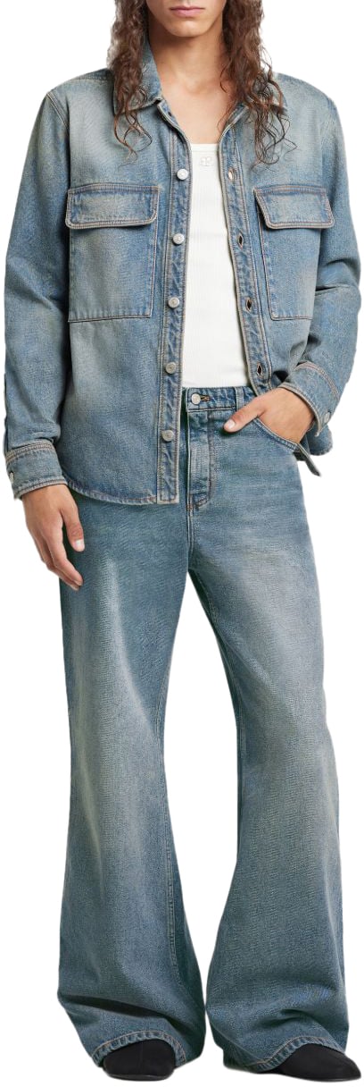 COURREGES Shirts Denim Blauw