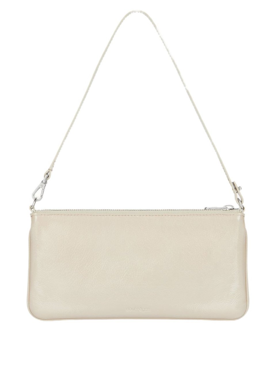 COURREGES Rectangular Handbag with Minimalist Design and Detachable Strap Neutraal