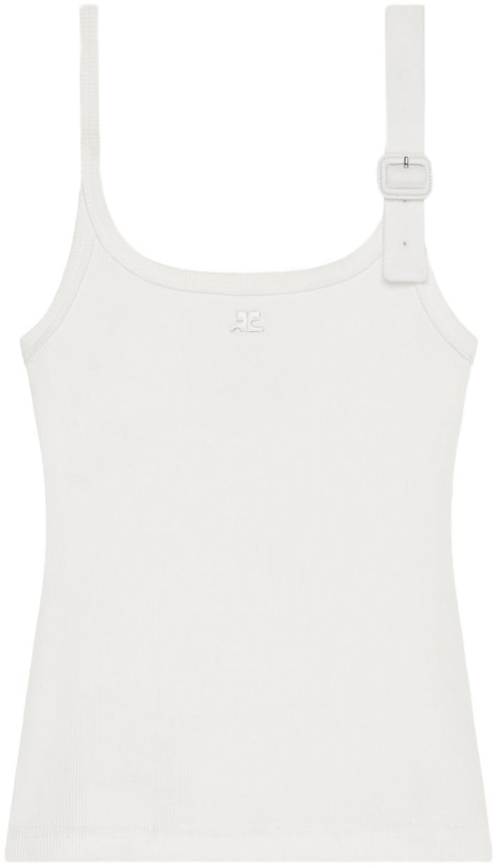 COURREGES Top White Wit