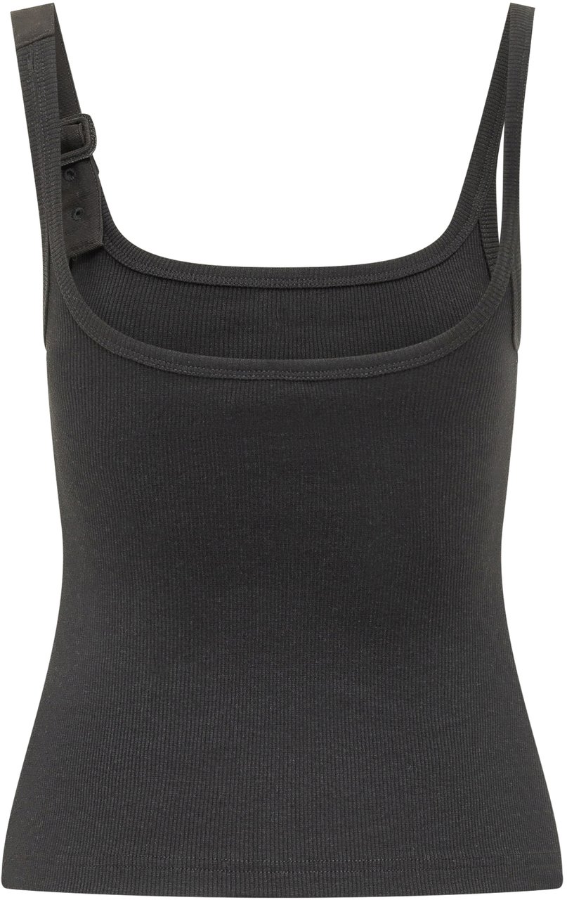 COURREGES Buckle 90's Tank Top Zwart