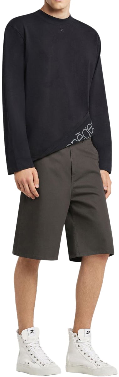 COURREGES T-Shirts And Polos Black Zwart