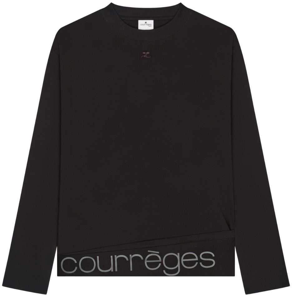 COURREGES T-Shirts And Polos Black Zwart