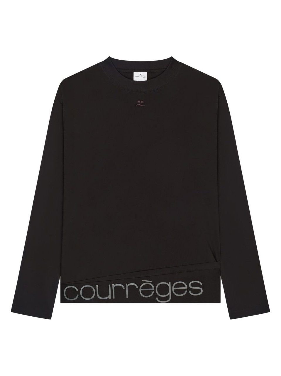 COURREGES T-Shirts And Polos Black Zwart