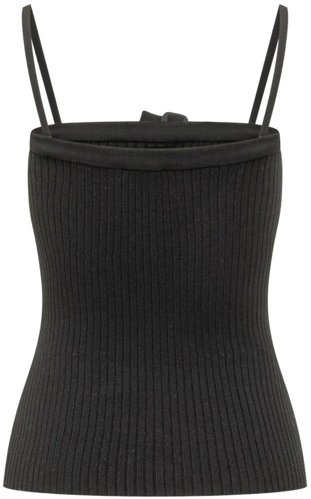 COURREGES Top Black Zwart