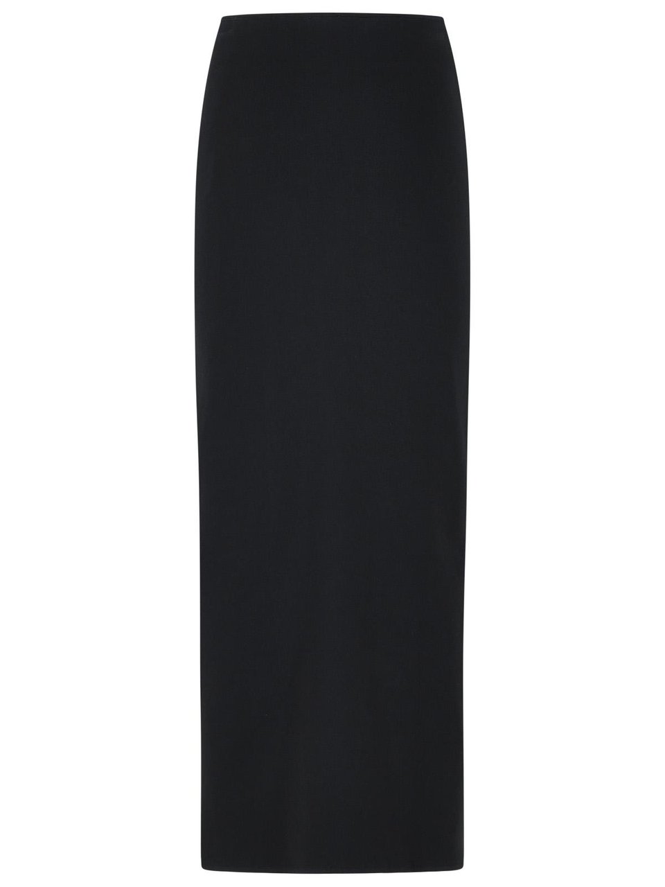 COURREGES Long Skirt In Black Viscose Blend Zwart