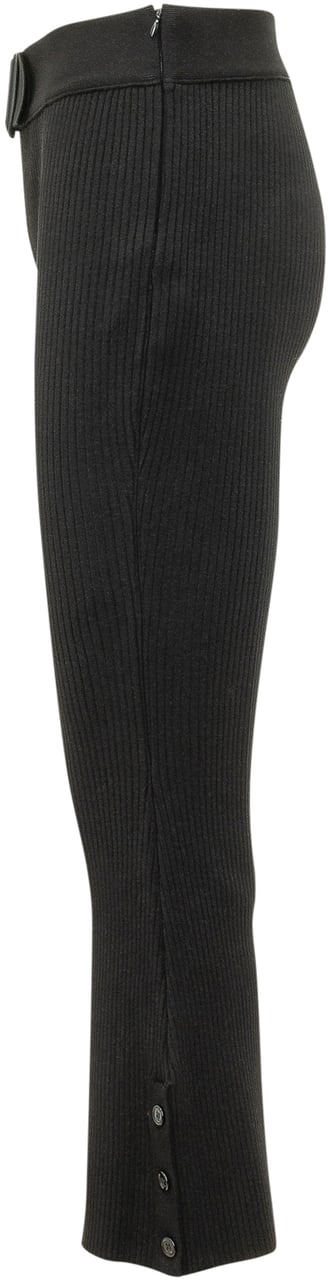 COURREGES Pantaloni Capri In Maglia Con Fibbia Zwart