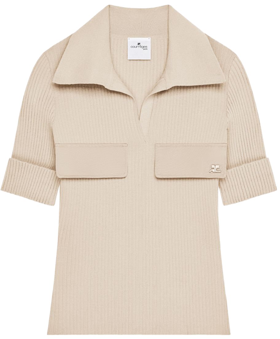 COURREGES T-Shirts And Polos Cappuccino Bruin