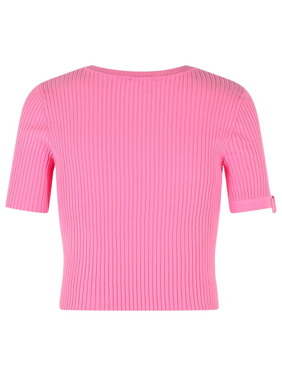 COURREGES Pink Viscose Blend T-Shirt Roze