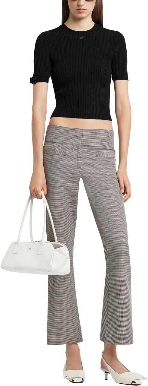 COURREGES Top Black Zwart