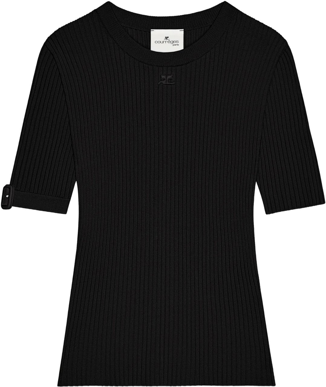 COURREGES Top Black Zwart