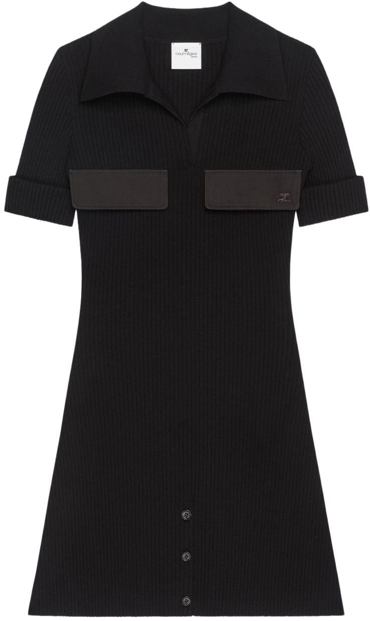 COURREGES Dresses Black Zwart