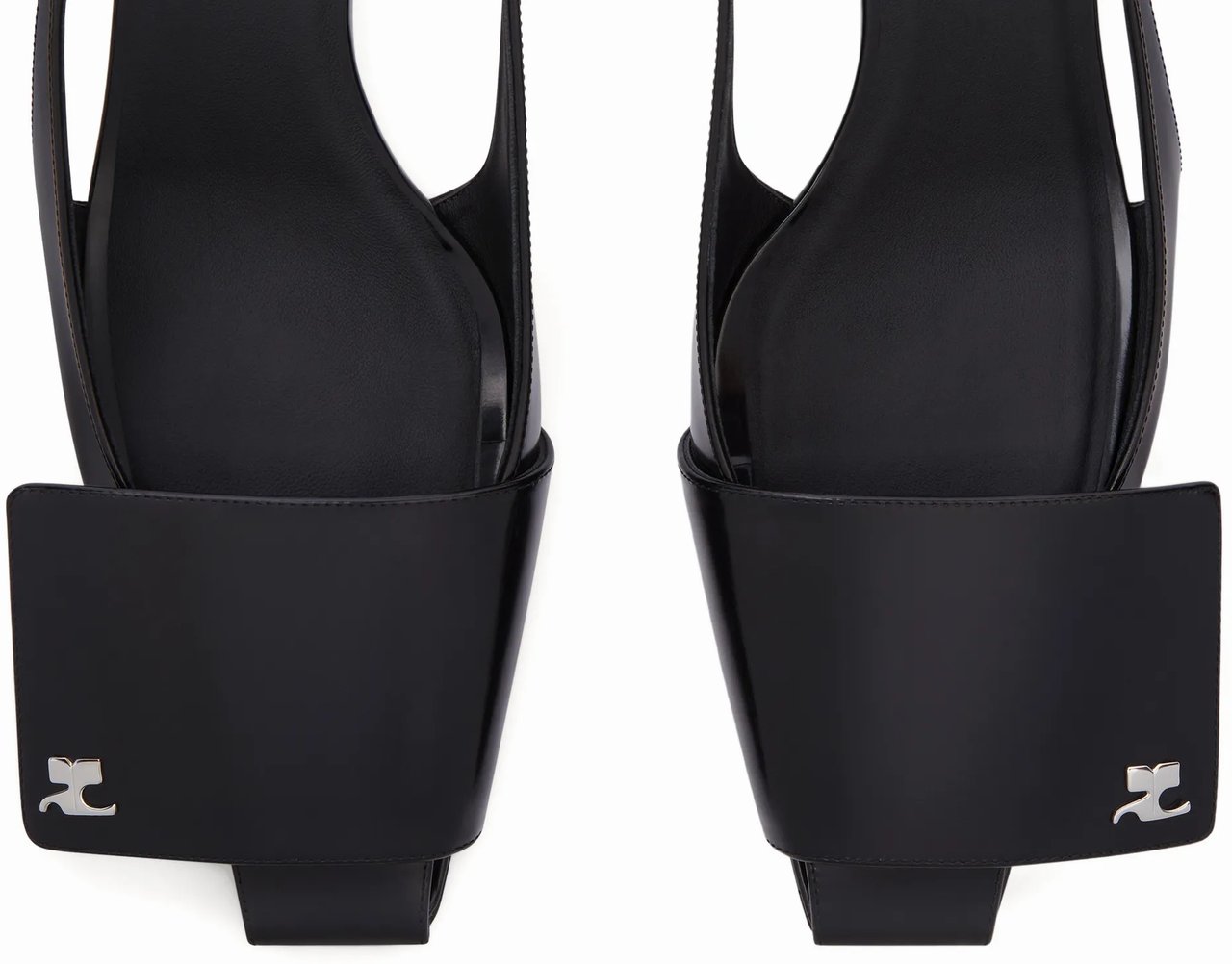 COURREGES With Heel Black Zwart