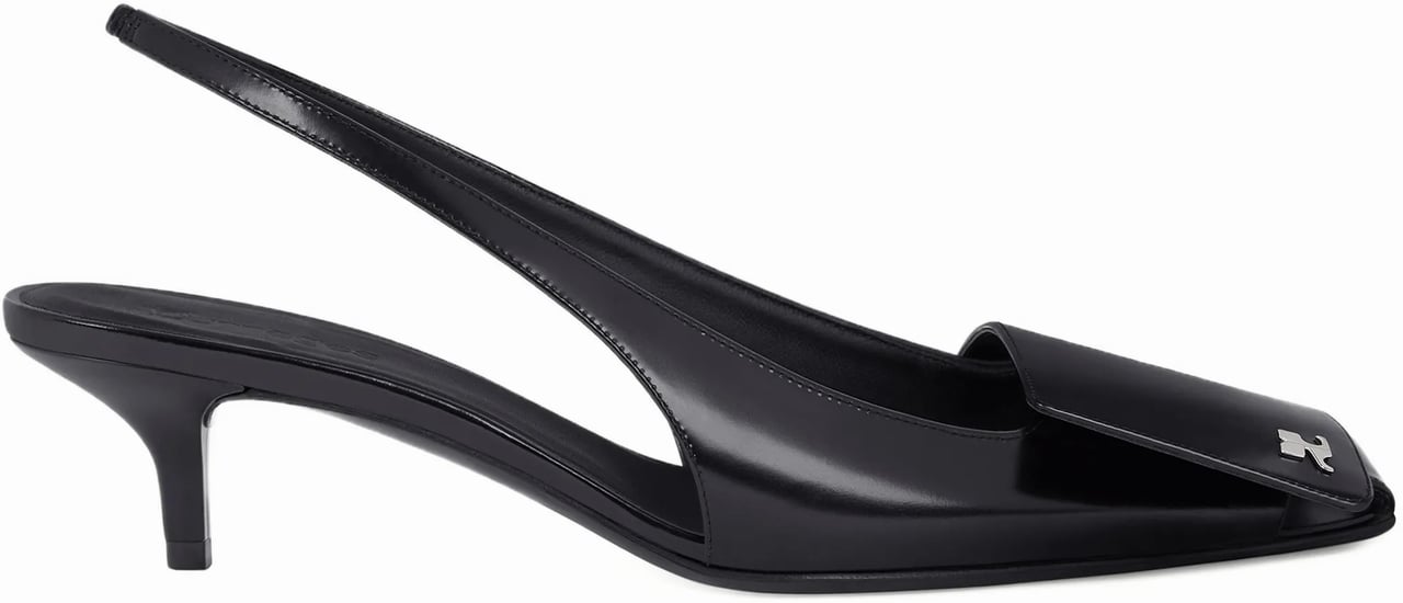 COURREGES With Heel Black Zwart